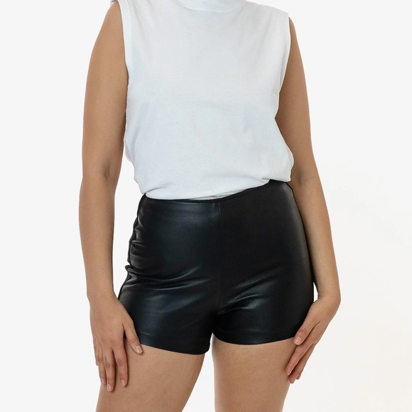 Los Angeles Apparel Ottoman Leather shorts - Picture 1 of 3